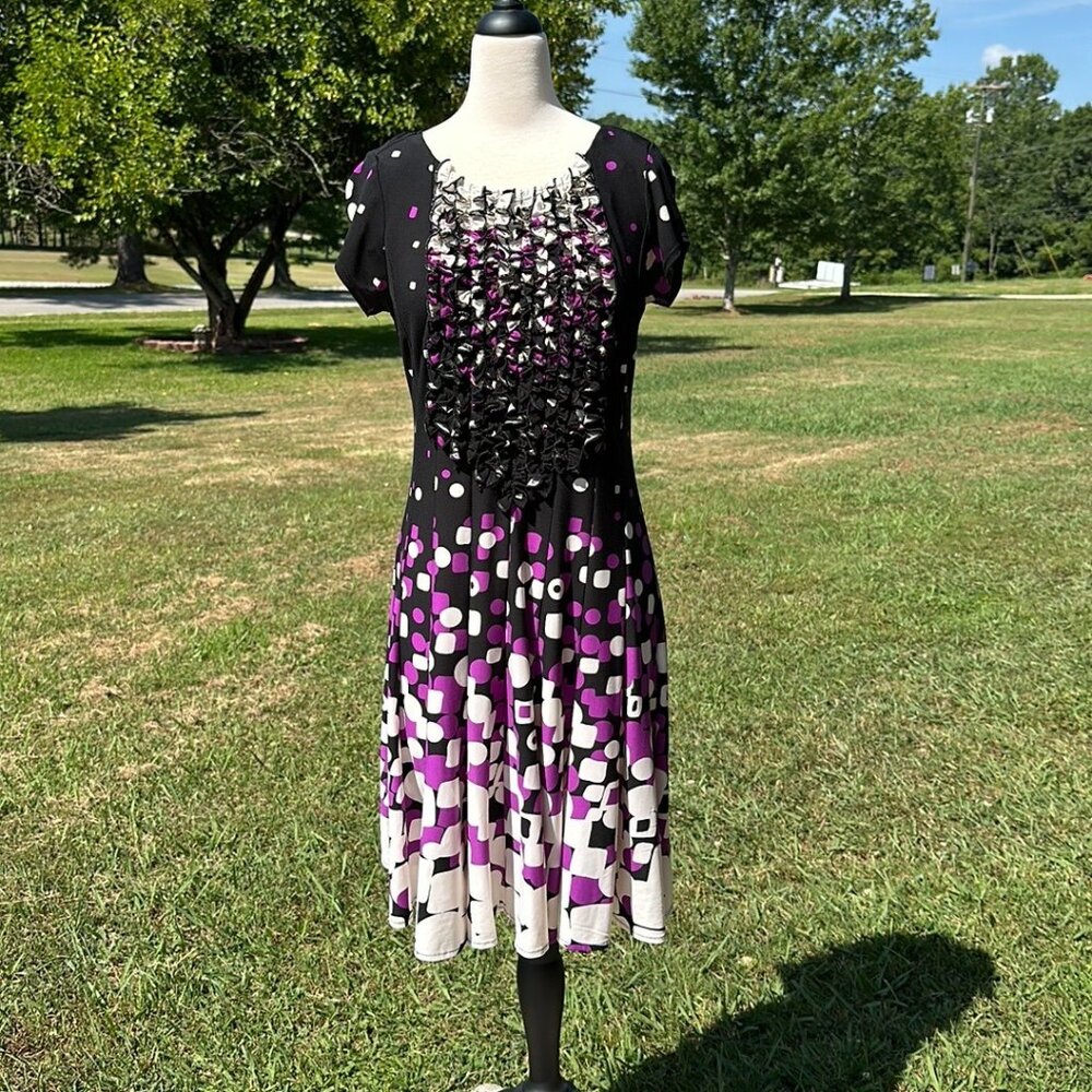 Geometric print dress